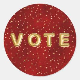 Adesivo Crimson Nightfall Gold Star Illustration