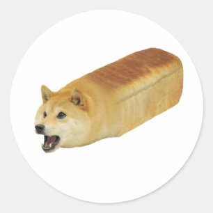 Adesivo Cripto de pão de cão
