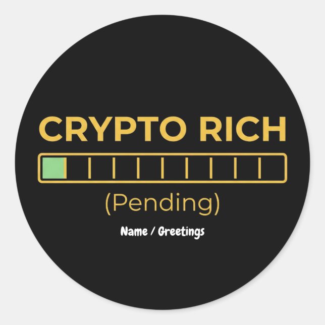 Adesivo Criptografar Rico Pendente Barra de Carregamento E (Frente)