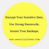Criptografe seus dados sensíveis.