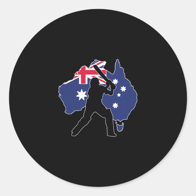 Adesivo Críquete Austrália  (Frente)