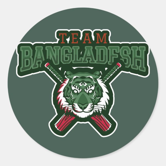 Adesivo Críquete de Bangladesh (Frente)