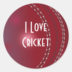 Adesivo Críquete: "Eu Amo Cricket"