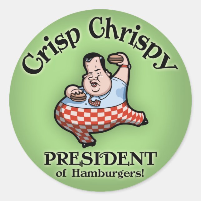 Adesivo Crisp Chrispy Prez de Burgers (Frente)