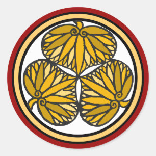 Adesivo Crista da família do Shogun de Tokugawa, Kyoto,