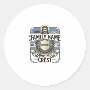 Adesivo Crista da Família Jesus Crista da Família Jesus Ch