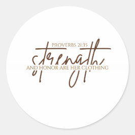 Adesivo Cristã da Forte e Honra das Mulheres