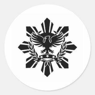 Adesivo Crista filipina do sol e da águia