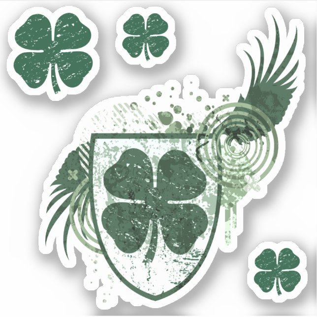 Adesivo crista shamrock hi-fi (Frente)