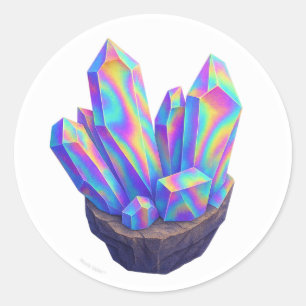 Adesivo Cristal Arco-íris Cromado