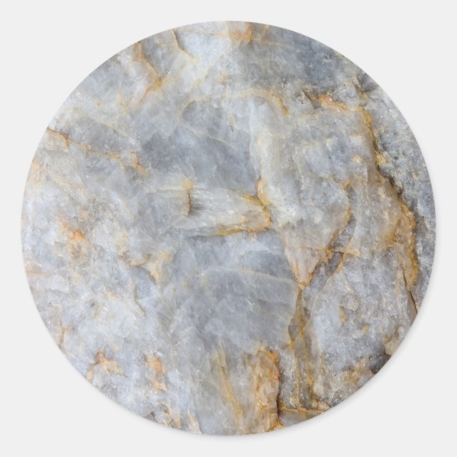 Adesivo Cristal de quartzo cinzento clássico (Frente)