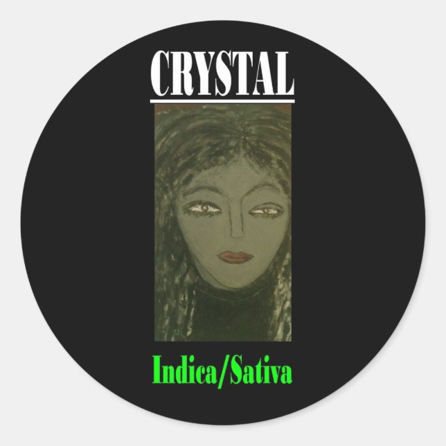 ADESIVO CRISTAL INDICA SATIVA (Frente)