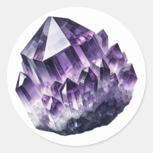 Adesivo Cristal Metafísico Calmante de Ametista Roxa