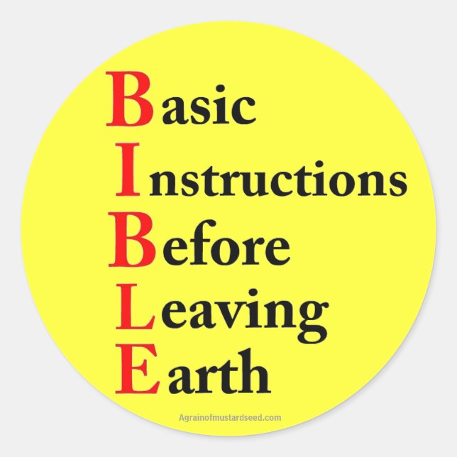 Adesivo cristão (Frente)