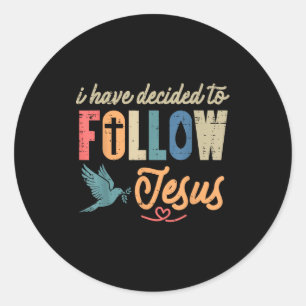 Adesivo Cristão Eu Decidi Seguir a Jesus Deus Homens M