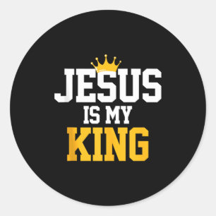Adesivo Cristãos Jesus É Meu Rei Camiseta Citações Religiã