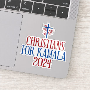Adesivo Cristãos para o Laptop Azul Eleitoral de Kamala 20