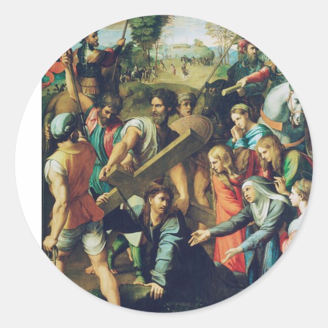 Adesivo Cristo a caminho do calvário (Frente)