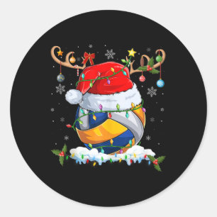 Adesivo Cristo de Voleibol para Reindeer Santa Hat para Il
