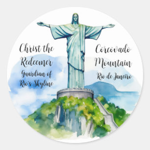 Adesivo Cristo do Redentor: Guardião do Skyline do Rio