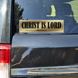Adesivo Cristo é Lord Dourado Vinyl