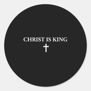Adesivo Cristo é Rei Cruz Cristã Religiosa Jesus Homens