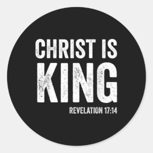 Adesivo Cristo É Rei Revelação 17_14 Cristo Cristão I