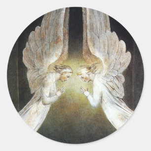 Adesivo Cristo guardado por anjos por William Blake