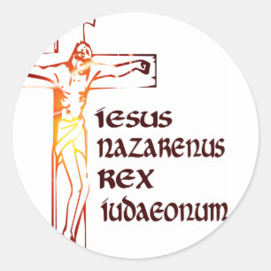 Adesivo Cristo INRI Tradution