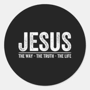 Adesivo Cristo Jesus O Caminho. A Verdade. A Vida Bendita 