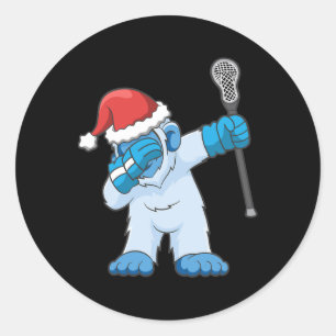 Adesivo Cristo Lacrosse Dabbing Yeti Bigfoot Sasquatch Lax