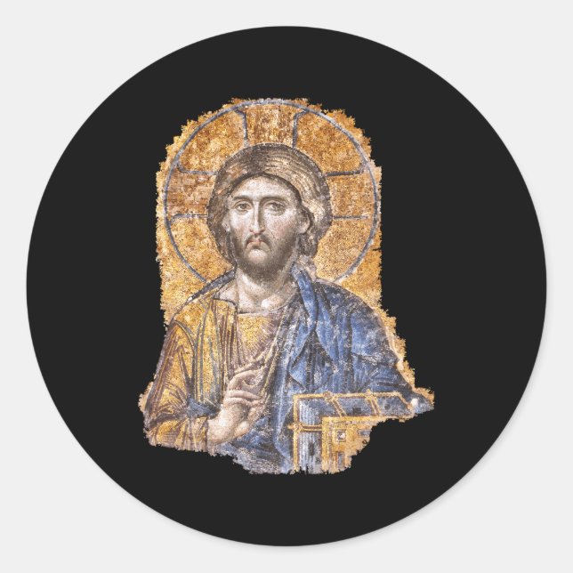 Adesivo Cristo Pantocrator Ícone Hagia Sophia Sophia Catól (Frente)