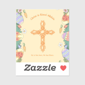Adesivo Cristo Risen Aleluia Páscoa Bênçãos