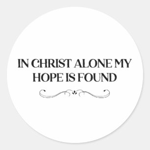 Adesivo Cristo Sozinha Minha Esperança É Encontrada Fé