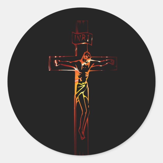 Adesivo Cristo sur croix Black Edition (Frente)