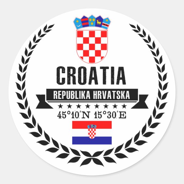 Adesivo Croácia (Frente)
