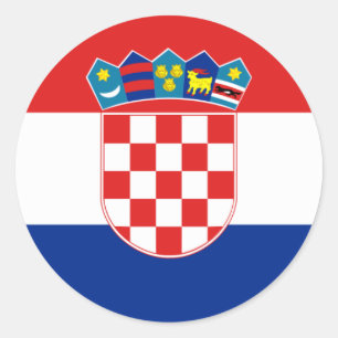 Adesivo Croácia Flag HR Hrvatska