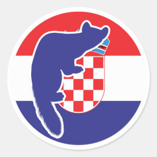 Adesivo Croácia Marten Bandeira Nacional da Croácia