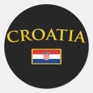 Adesivo Croácia Ouro