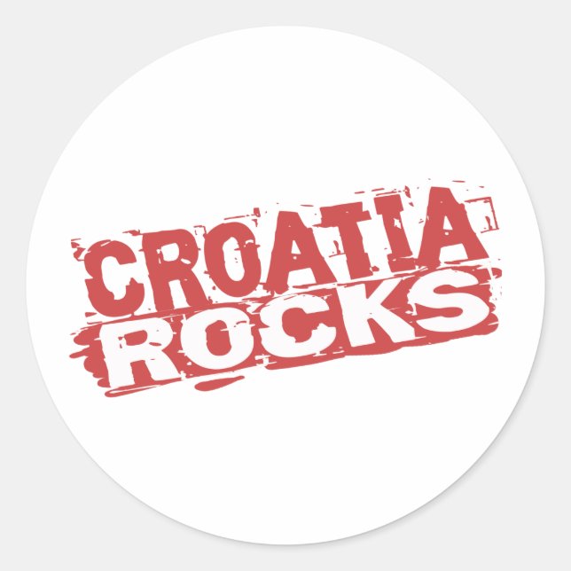 Adesivo Croácia Rocks (Frente)