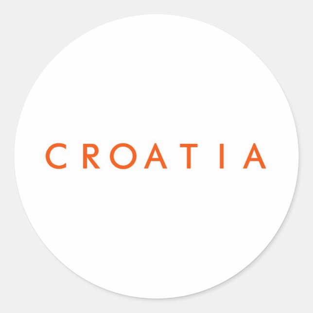 Adesivo Croatia (Frente)