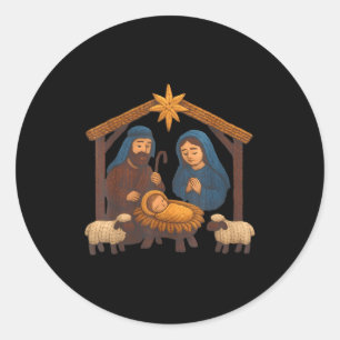 Adesivo Croché de Natal Jesus Falso de Natal Fio de Costur