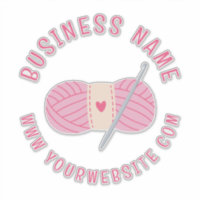 Crochet Crocheting Site Personalizado Nome Comerci