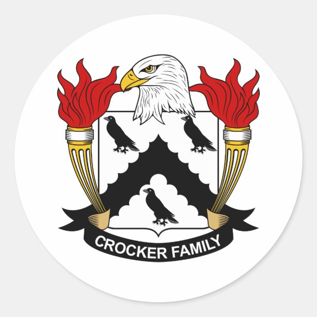 Adesivo Crocker Family Crest (Frente)
