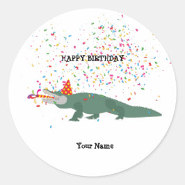 Adesivo Crocodilo de Alligador - Animais com Festa