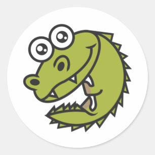 Adesivo Crocodilo de Bebê Cute