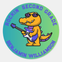 Crocodilo De Volta Para Nome De Nível Personalizad