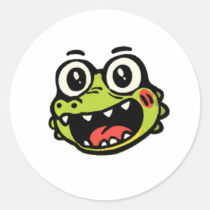 Adesivo Crocodilo Sticker feliz