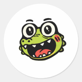 Adesivo Crocodilo Sticker feliz