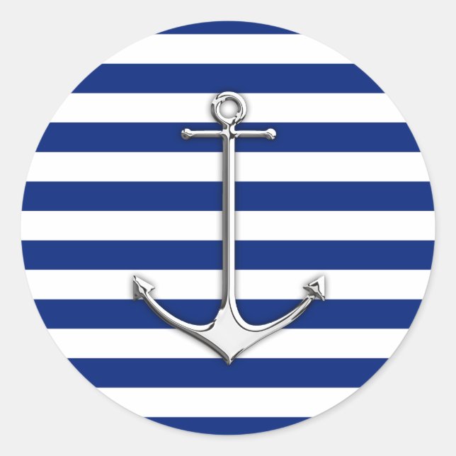 Adesivo Cromo como âncora fina em faixas marítimas (Frente)